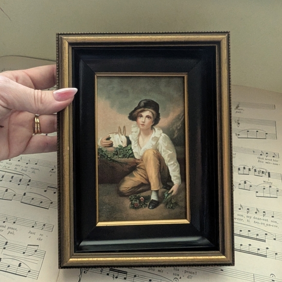 Framed Vintage Boy Portrait - Picture 7 of 9